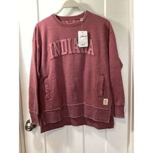 Pressbox Crimson Small Indiana Hoosiers Sweatshirt womens